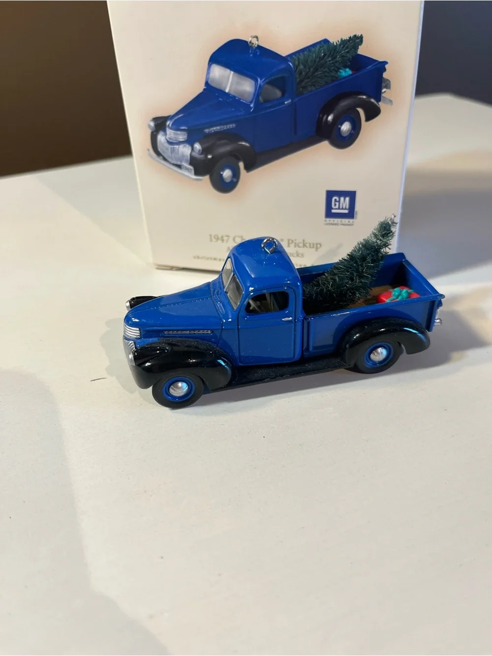 Hallmark Blue 1947 Classic PickupTruck Ornament. From all American Truck Series